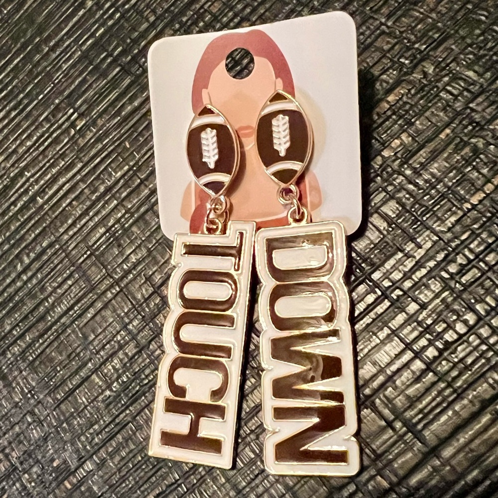 NEW Football Game Day Touchdown Earrings